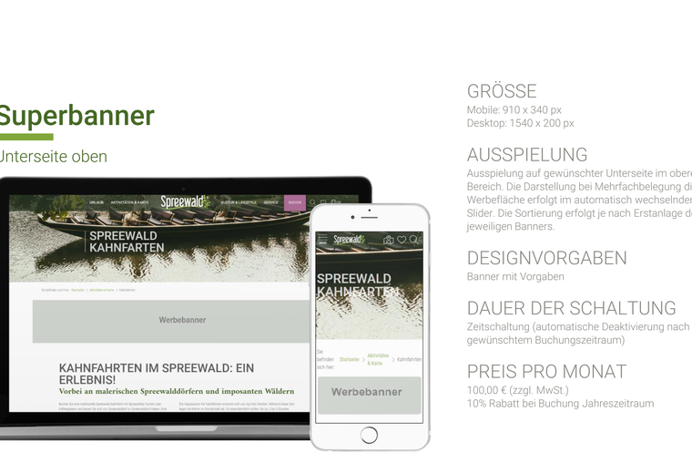 Preisliste Onlinebanner