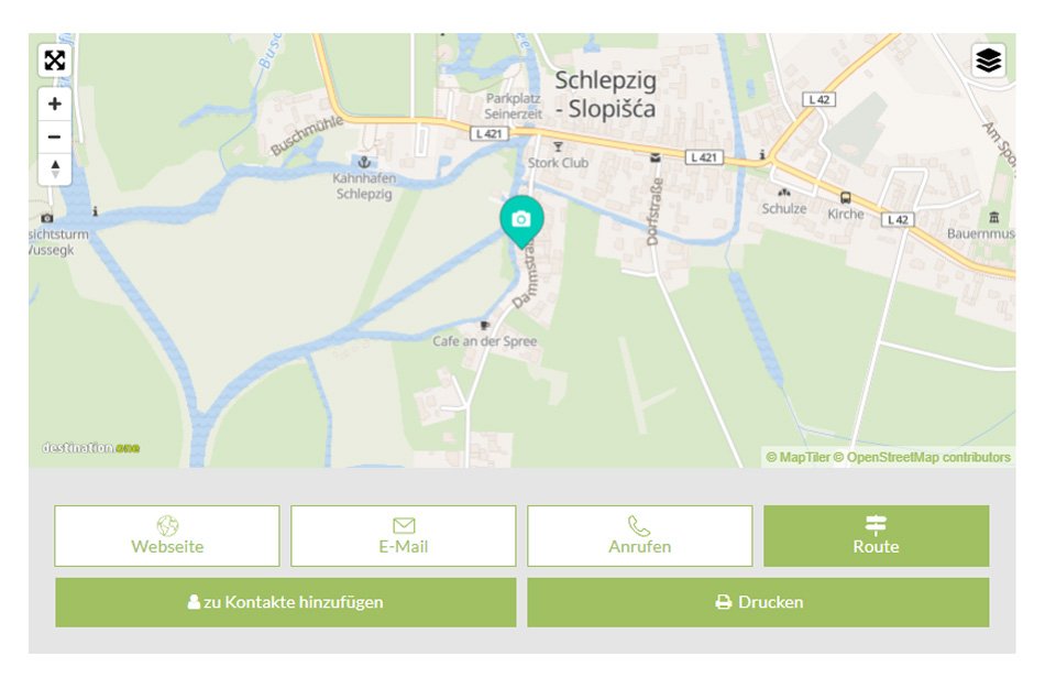 Karte Spreewald Verlinkung