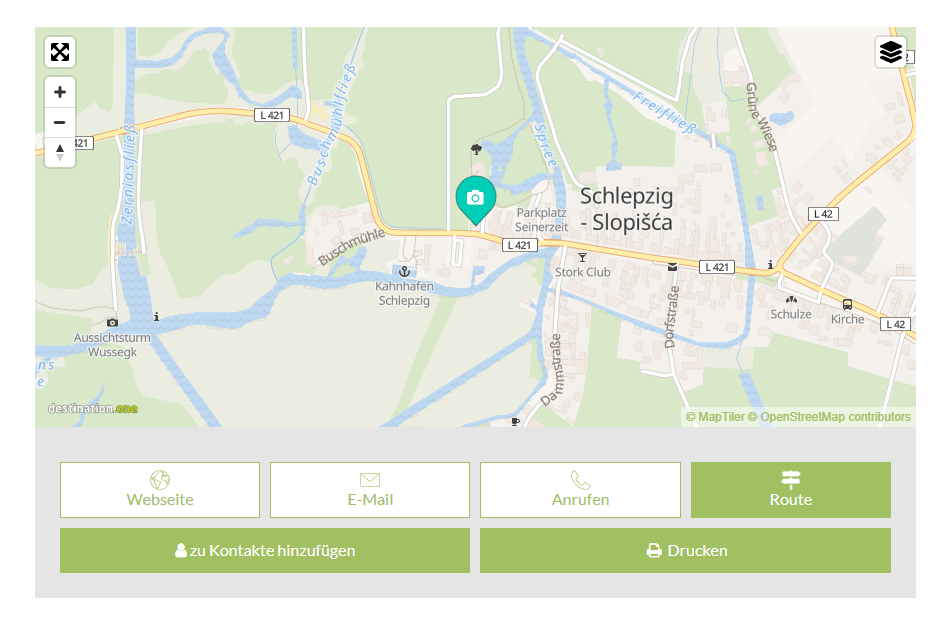 Karte Spreewald Verlinkung
