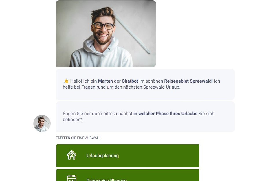 Screenshot Spreewald Chatbot Marten