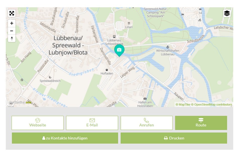 Karte Spreewald Verlinkung