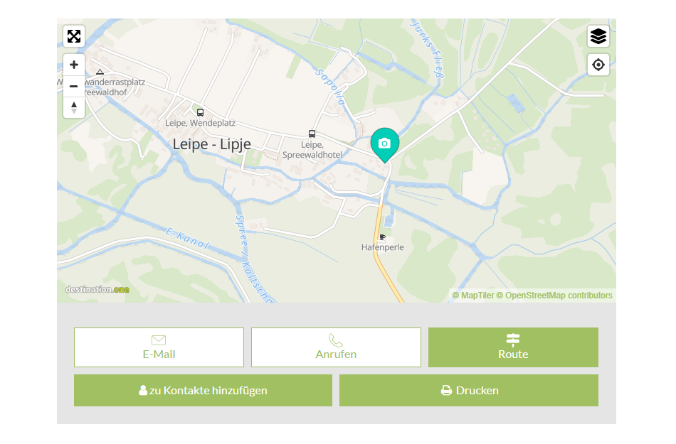 Karte Spreewald Verlinkung