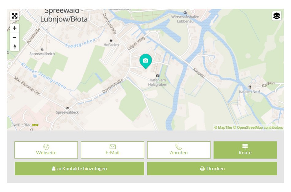 Karte Spreewald Verlinkung