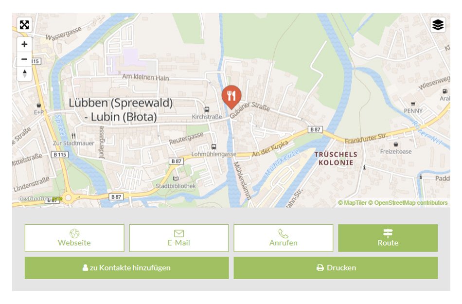 Karte Spreewald Verlinkung