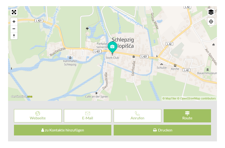Karte Spreewald Verlinkung