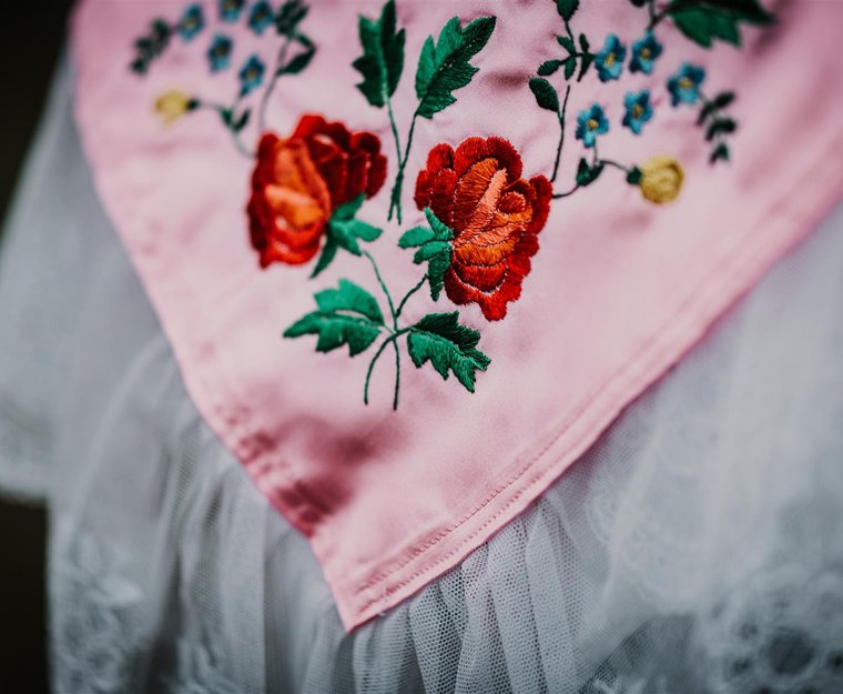 Spreewald Tracht Nahansicht