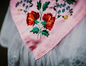 Spreewald Tracht Nahansicht