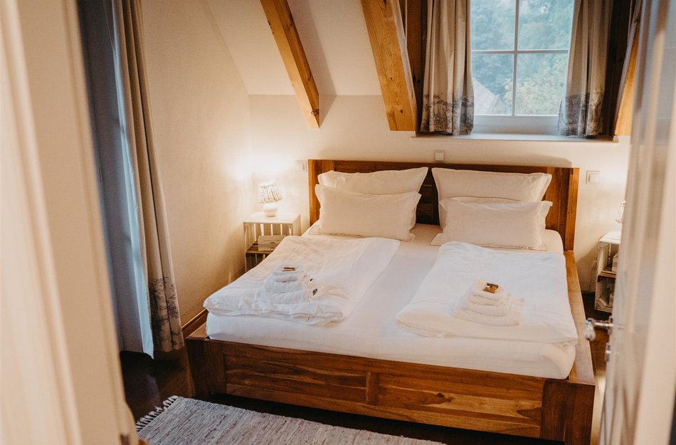 Bett in Ferienwohnung