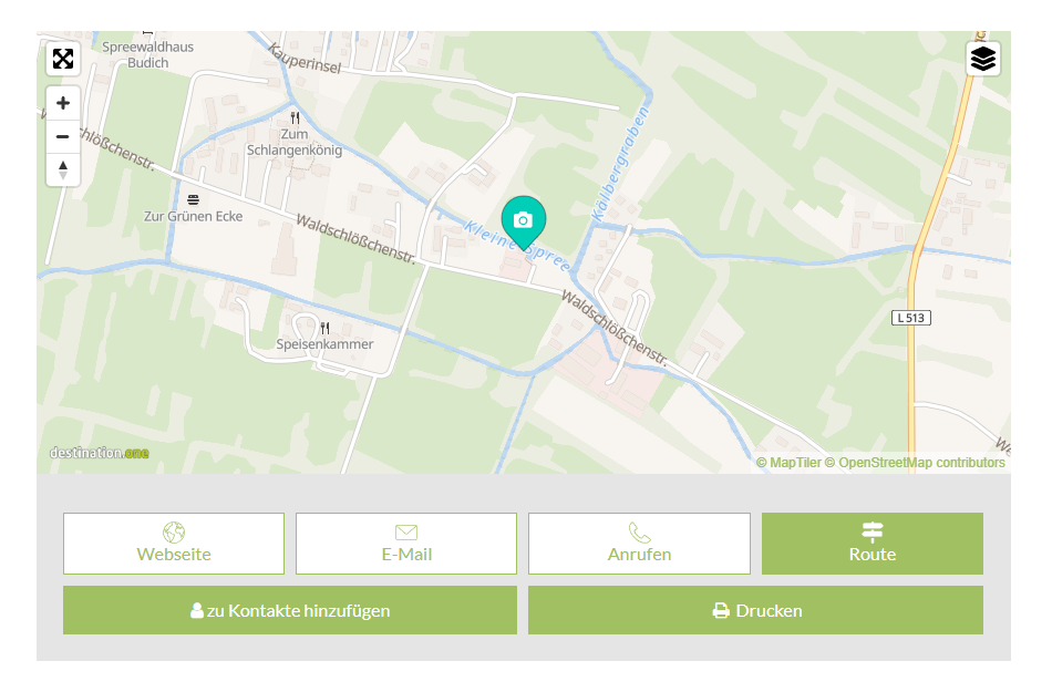 Karte Spreewald Verlinkung