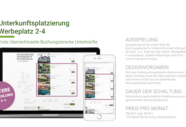 Preisliste Onlinebanner