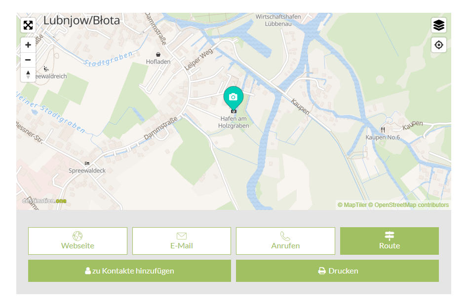 Karte Spreewald Verlinkung