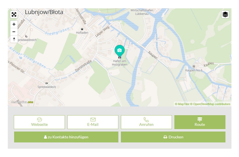 Karte Spreewald Verlinkung