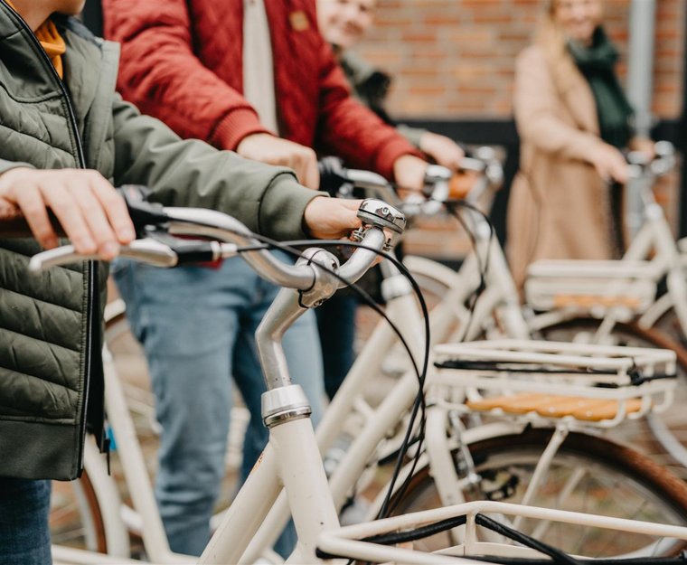 Familie Nahansicht Fahrräder