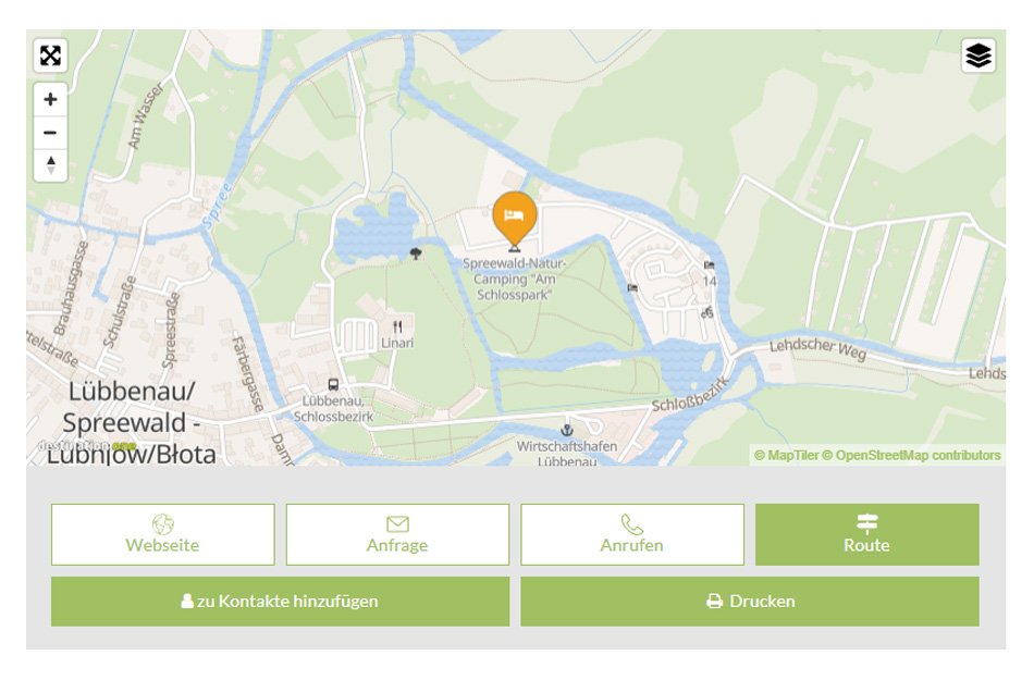 Karte Spreewald Verlinkung