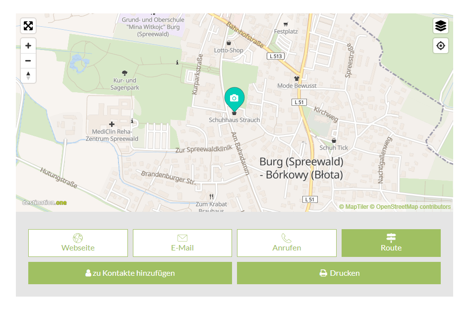 Spreewald Karte Verlinkung