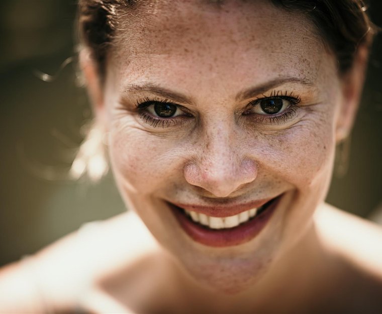Frau Gesicht Nahaufnahme