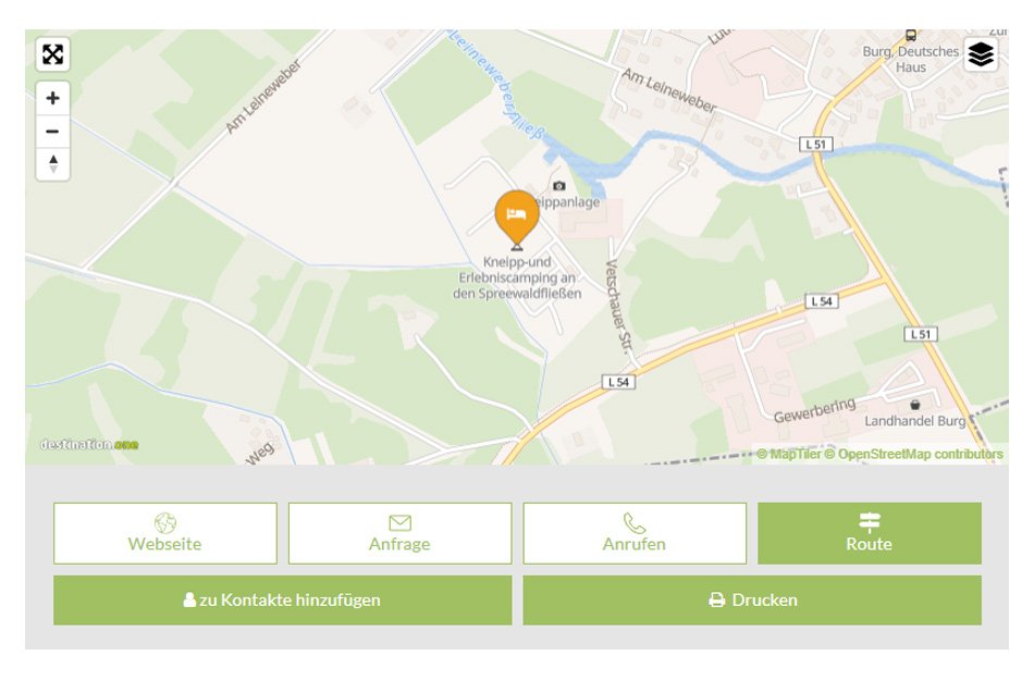 Karte Spreewald Verlinkung