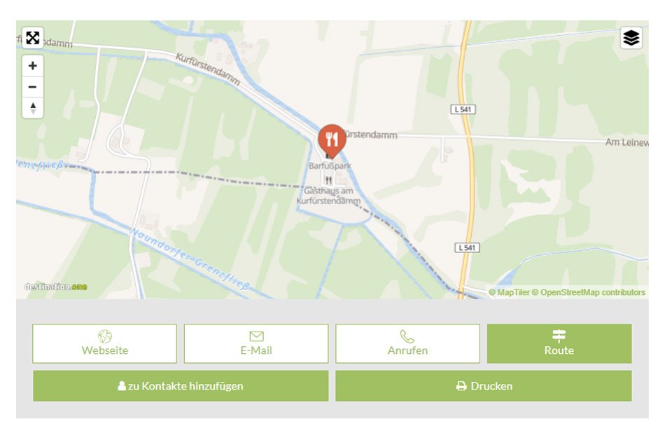 Karte Spreewald Verlinkung