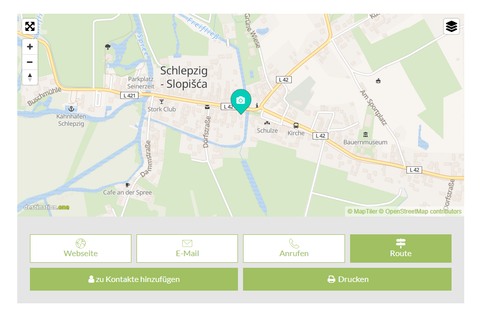 Karte Spreewald Verlinkung