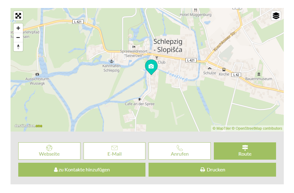Karte Spreewald Verlinkung