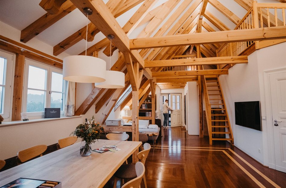 Innenansicht Zum alten Backhaus Fachwerk Ferienwohnung
