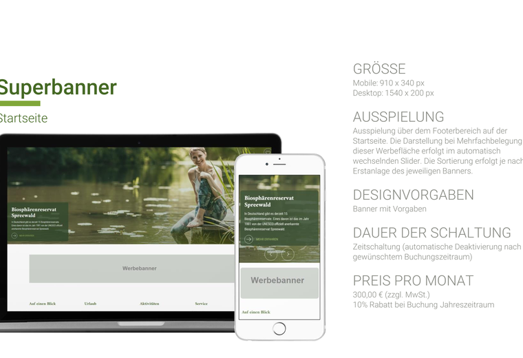 Preisliste Onlinebanner