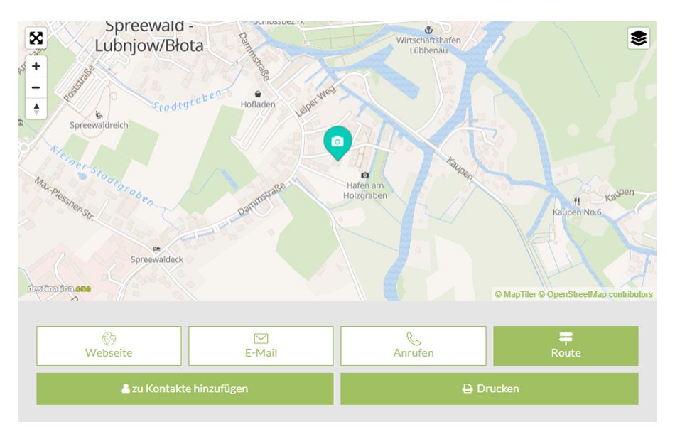 Karte Spreewald Verlinkung